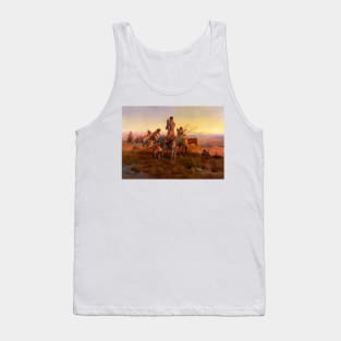 “In the Wake of the Buffalo” by Charles M Russell Tank Top